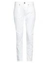 Dondup Man Pants White Size 31 Cotton, Elastane