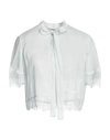 Twinset Woman Shrug Sky Blue Size 10 Viscose, Polyamide In Blue