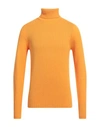 Drumohr Man Turtleneck Mandarin Size 40 Lambswool In Mandarin