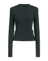 Isabel Marant Woman Sweater Dark Green Size 10 Baby Alpaca Wool, Merino Wool, Polyamide In Green