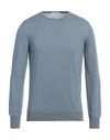 Gran Sasso Man Sweater Pastel Blue Size 40 Virgin Wool In Blue