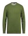 Fedeli Man Sweater Green Size 42 Merino Wool