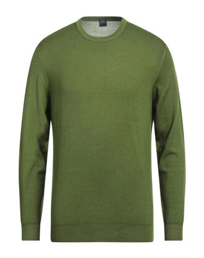 Fedeli Man Sweater Green Size 42 Merino Wool