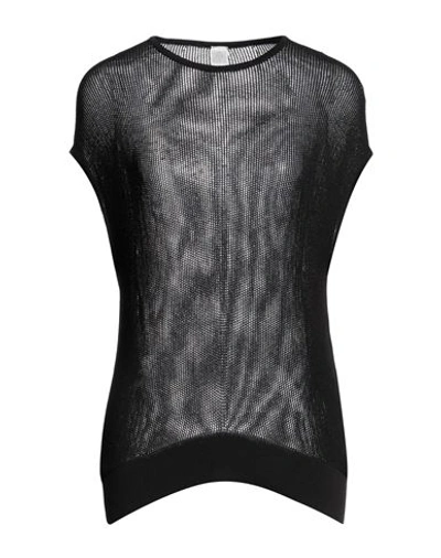 Eleventy Woman Sweater Black Size Xs Viscose, Polyamide