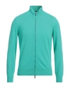Drumohr Man Cardigan Green Size 40 Cashmere