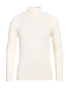 Gran Sasso Man Turtleneck Cream Size 38 Virgin Wool In White