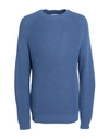 Topman Man Sweater Pastel Blue Size Xl Cotton, Acrylic In Blue