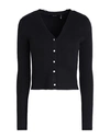 Vero Moda Woman Cardigan Black Size Xl Livaeco By Birla Cellulose, Polyester, Nylon