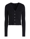 Vero Moda Woman Cardigan Black Size L Livaeco By Birla Cellulose, Polyester, Nylon In Black