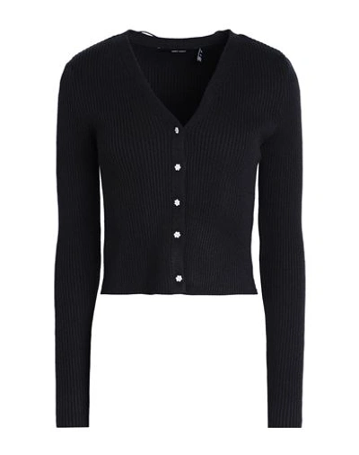 Vero Moda Woman Cardigan Black Size Xl Livaeco By Birla Cellulose, Polyester, Nylon