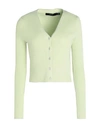 Vero Moda Woman Cardigan Light Green Size Xl Livaeco By Birla Cellulose, Polyester, Nylon