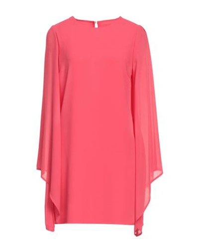 Vicolo Woman Mini Dress Coral Size S Polyester In Red