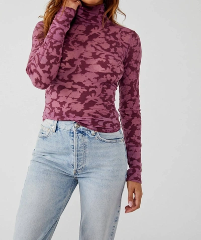 Free People You & I Long Sleeve Top In Purple