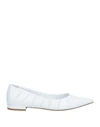 The Seller Woman Ballet Flats White Size 7 Soft Leather In White