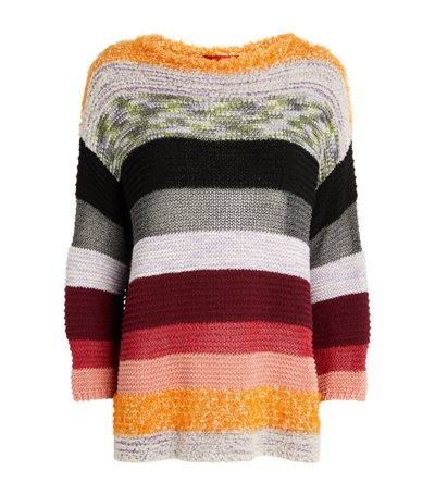 Max & Co Patchwork Sweater In Multi