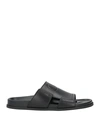 Valentino Garavani Man Sandals Black Size 9 Soft Leather