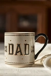 Anthropologie Bistro Tile Mom & Dad Mug