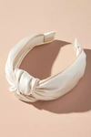 By Anthropologie Everly Knot Headband In White