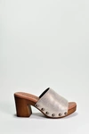 Cordani Whitley Shimmer Platform Slide Sandal In Gold