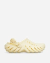 Crocs Yellow Echo Clogs In Beige