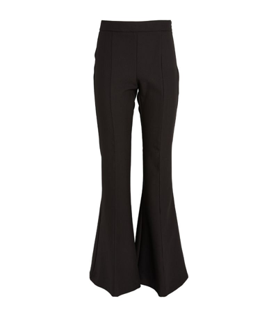 Max & Co Flared Trousers In Black