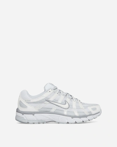 Nike Wmns P-6000 Sneakers Metallic Summit White / Wolf Grey In Multicolor