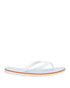 Sundek Woman Thong Sandal White Size 11 Rubber