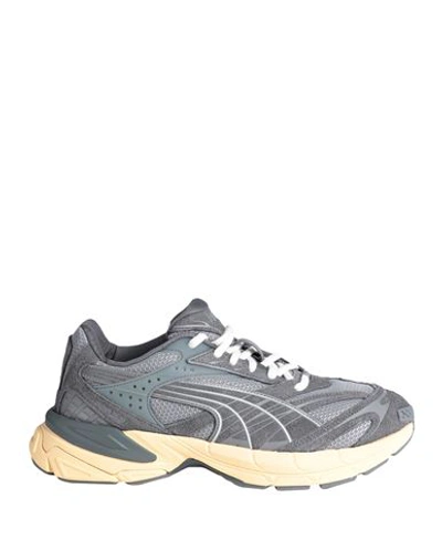 Puma Man Sneakers Grey Size 9 Textile Fibers