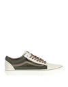 Vans Old Skool Man Sneakers Military Green Size 9 Leather, Textile Fibers In Green