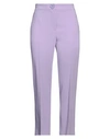 Moschino Woman Pants Lilac Size 12 Viscose, Elastane In Purple