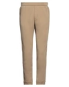 Emporio Armani Man Pants Camel Size L Cotton, Polyester, Elastane In Beige