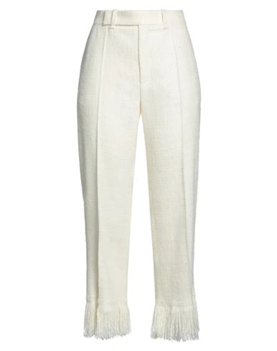 Chloé Woman Pants Cream Size 8 Silk In White