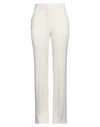 Simona Corsellini Woman Pants Ivory Size 12 Polyester In White