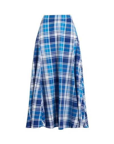 Polo Ralph Lauren Woman Maxi Skirt Blue Size 8 Linen