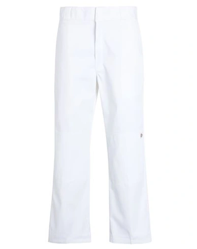 Dickies Double Knee Rec Man Pants White Size 34w-32l Polyester, Cotton