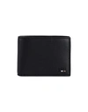 HUGO BOSS BOSS MAN WALLET BLACK SIZE - RECYCLED POLYESTER, RECYCLED POLYURETHANE, POLYURETHANE