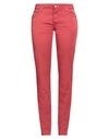 Jacob Cohёn Woman Pants Red Size 30 Cotton, Elastane