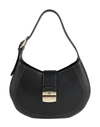 FURLA FURLA FURLA CLUB 2 M HOBO WOMAN HANDBAG BLACK SIZE - LEATHER