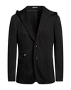 Canali Man Blazer Black Size 40 Wool, Polyamide