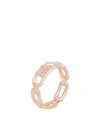 Michael Kors Woman Ring Rose Gold Size 8 925/1000 Silver, Crystal In Rose Gold
