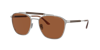 Giorgio Armani Sonnenbrille Mit Eckigem Gestell In Dark Brown