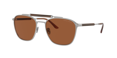 Giorgio Armani Man Sunglass Ar6149 In Dark Brown