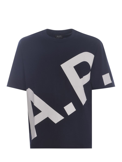 APC A.P.C.  T-SHIRTS AND POLOS BLUE