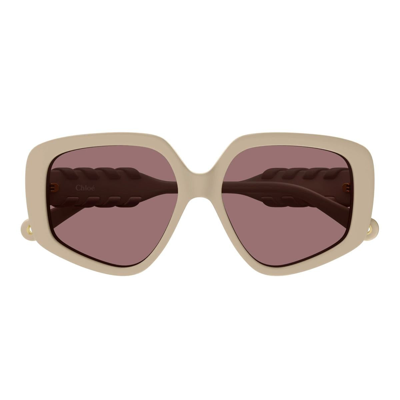 Chloé Sunglasses In Beige