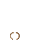 Mm6 Maison Margiela Chain Hoop Earring Textured Finish In Gold