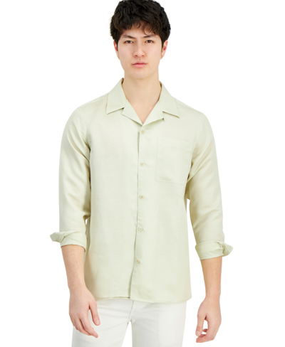 Inc International Concepts Men's Kylo Regular-fit Camp Shirt, Created For Macy's In Grain