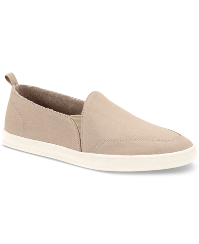 Style & Co Women's Paccoo Slip-on Sneakers, Created For Macy's In Taupe Canvas