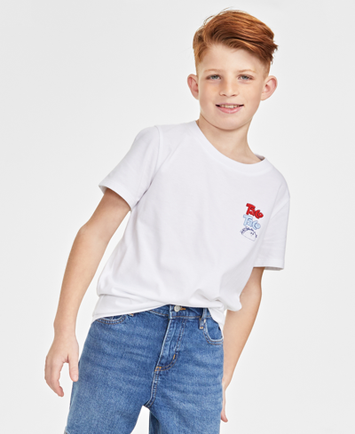 Epic Threads Big Boys Rad Taco Graphic T Shirt Denim Shorts Created For Macys In Bright White