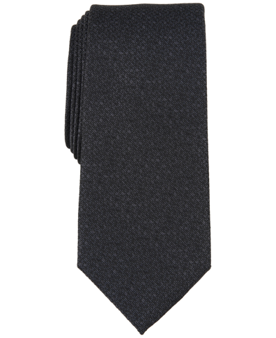 Alfani Men's Terry Mini-texture Tie, Created For Macy's In Dk Charcoal