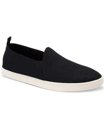 Style & Co Women's Paccoo Slip-on Sneakers, Created For Macy's In Black Canvas